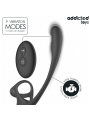 ADDICTED TOYS PLUG ANAL VIBRACION Y WAVING 360º Y ESTIMULADOR TESTICULOS